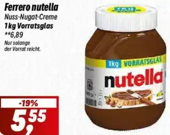 Simmel Ferrero nutella Angebot