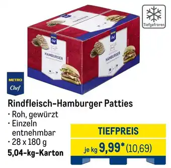 METRO METRO Chef Rindfleisch-Hamburger Patties Angebot