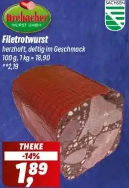 Simmel Drebacher Filetrotwurst Angebot