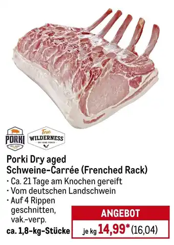 METRO True WILDERNESS / EMSRIND Porki Dry aged Schweine-Carrée (Frenched Rack) Angebot
