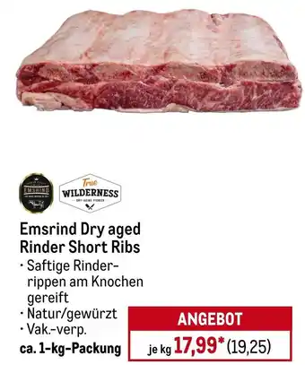 METRO True WILDERNESS / EMSRIND Emsrind Dry aged Rinder Short Ribs Angebot