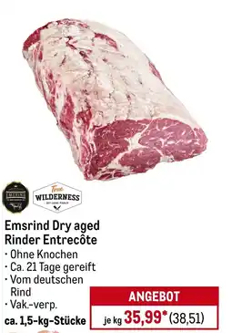 METRO True WILDERNESS / EMSRIND Emsrind Dry aged Rinder Entrecôte Angebot
