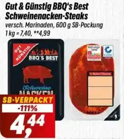 Simmel Gut & Günstig BBQ's Best Schweinenacken-Steaks Angebot