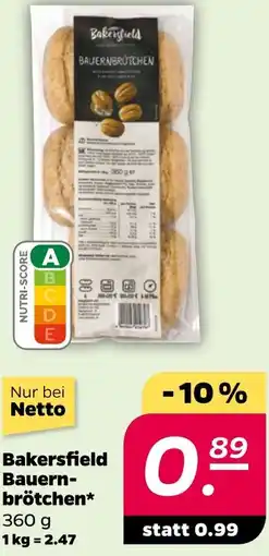 NETTO Bakersfield Bauernbrötchen Angebot