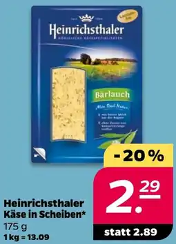 NETTO Heinrichsthaler Käse in Scheiben Angebot