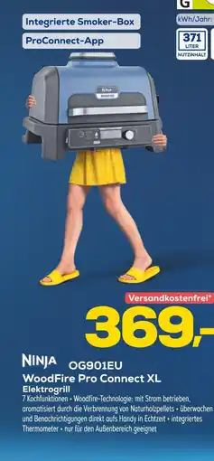 Euronics Ninja og901eu woodfire pro connect xl elektrogrill Angebot