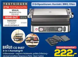 Euronics Braun cg 9167 3-in-1 kontaktgrill Angebot