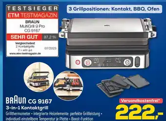 Euronics Braun cg 9167 3-in-1 kontaktgrill Angebot