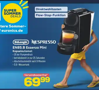 Euronics Delonghi en85.b essenza mini kapselautomat Angebot