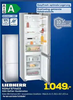 Euronics Liebherr kgnsf 57va03 kühl-gefrier-kombination Angebot