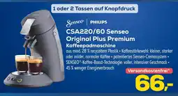 Euronics Senseo csa220/60 senseo original plus premium kaffee padmaschine Angebot