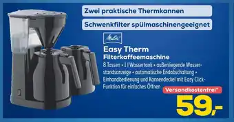 Euronics Melitta easy therm filterkaffeemaschine Angebot