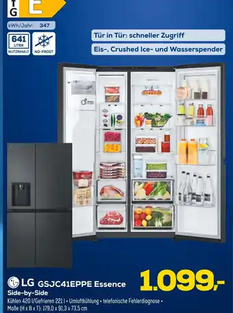 Euronics Lg gsjc41eppe essence side-by-side Angebot