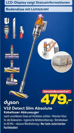 Euronics Dyson v12 detect slim absolute kabelloser akkusauger Angebot