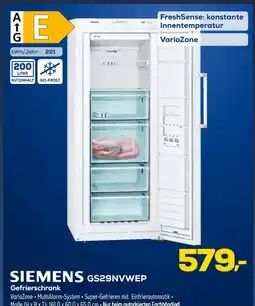 Euronics Siemens gs29nvwep gefrierschrank Angebot