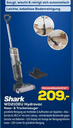 Euronics Shark wd210eu hydrovac nass- & trockensauger Angebot