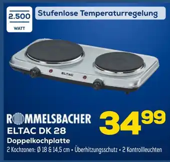 Euronics Rommelsbacher eltac dk 28 doppelkochplatte Angebot
