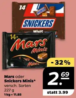 NETTO Mars oder Snickers Minis Angebot