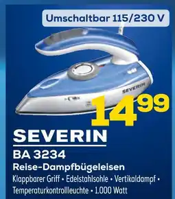 Euronics Severin ba 3234 reise-dampfbügeleisen Angebot