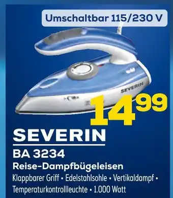 Euronics Severin ba 3234 reise-dampfbügeleisen Angebot