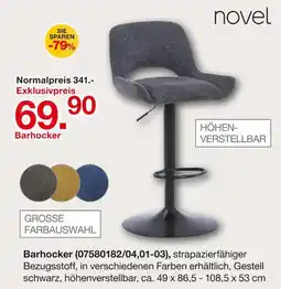 Möbelzentrum Pforzheim Novel barhocker (07580182/04,01-03) Angebot