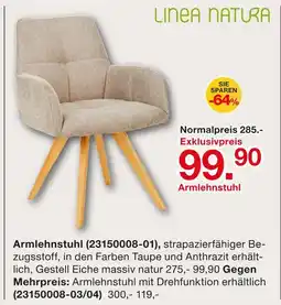 Möbelzentrum Pforzheim Linea natura armlehnstuhl Angebot