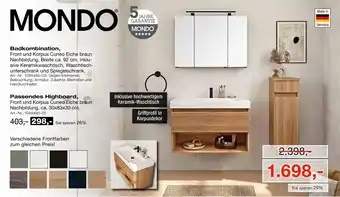 Möbel Inhofer Mondo badkombination Angebot