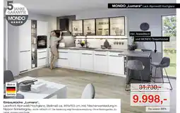 Möbel Inhofer Mondo einbauküche „lumara“ Angebot