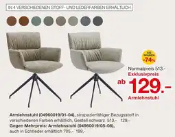 Möbelzentrum Pforzheim Armlehnstuhl (04960019/01-04) Angebot