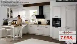 Möbel Inhofer Einbauküche cameo satin Angebot