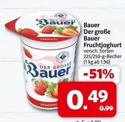 Markant Bauer der große bauer fruchtjoghurt Angebot