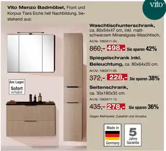 Möbel Inhofer Vito vito menzo badmöbel Angebot