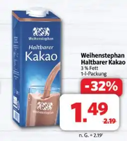 Markant Weihenstephan haltbarer kakao Angebot