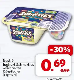 Markant Nestlé joghurt & smarties Angebot
