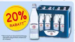 Markant Gerolsteiner 20 % rabatt Angebot