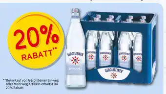 Markant Gerolsteiner 20 % rabatt Angebot