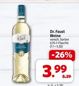 Markant Dr. faust weine Angebot