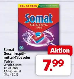 Markant Somat geschirrspülmittel-tabs oder pulver Angebot