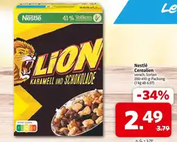 Markant Nestlé cerealien Angebot
