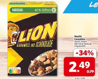 Markant Nestlé cerealien Angebot