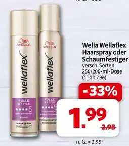 Markant Wella wellaflex haarspray oder schaumfestiger Angebot