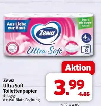 Markant Zewa ultra soft toilettenpapier Angebot