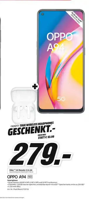 MediaMarkt Oppo a94 smartphone Angebot