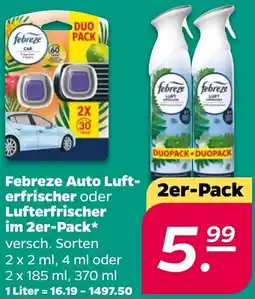 NETTO Febreze Auto Lufterfrischer oder Lufterfrischer Angebot