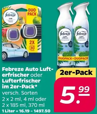 NETTO Febreze Auto Lufterfrischer oder Lufterfrischer Angebot