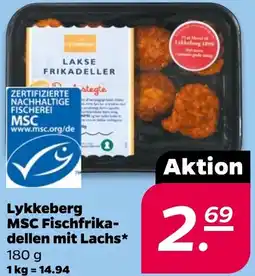 NETTO Lykkeberg MSC Fischfrikadellen mit Lachs Angebot