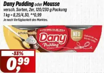 Simmel Dany Pudding oder Mousse Angebot