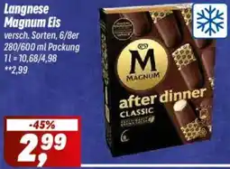 Simmel Langnese Magnum Eis Angebot