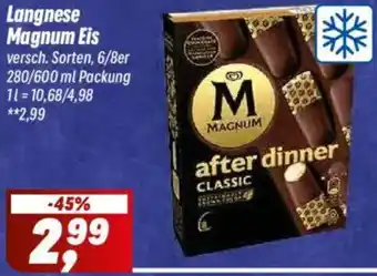 Simmel Langnese Magnum Eis Angebot