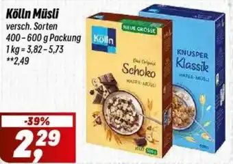 Simmel Kölln Müsli Angebot